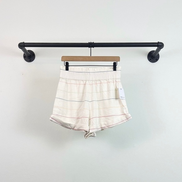 NWT O’Neill Alden Pull On Striped Shorts White/Multi - Picture 5 of 8